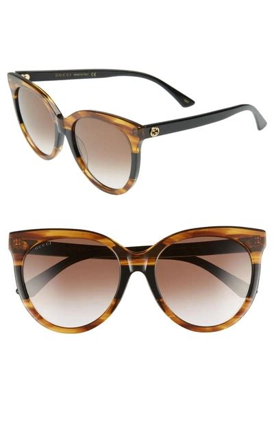 gucci 55mm round sunglasses havana|gucci 59mm square sunglasses.